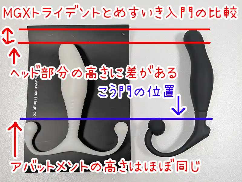MGXトライデントとめすいき入門Cタイプの比較画像