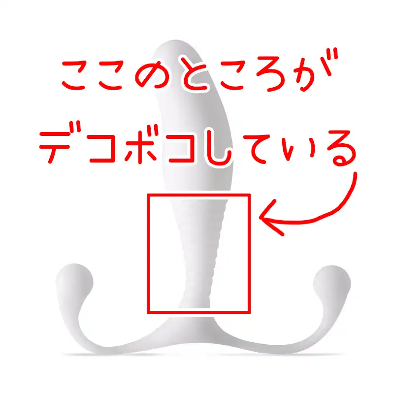 アネロスMGXトライデントのギザギザ(デコボコ)の説明画像